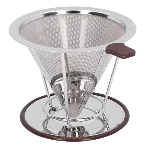 Mtlavish Edelstahl Kaffeemetall überträgen wiederverwendbares Abnehmen mit Ständer ideal, um 4 Tassen Kaffee zu Hause oder im Büro mit gekrümmtem Design einfach starke Filtereffe Mtlavish Edelstahl Kaffeemetall überträgen wiederverwendbares Abnehmen mit Ständer ideal, um 4 Tassen Kaffee zu Hause oder im Büro mit gekrümmtem Design einfach starke Filtereffe von Mtlavishness