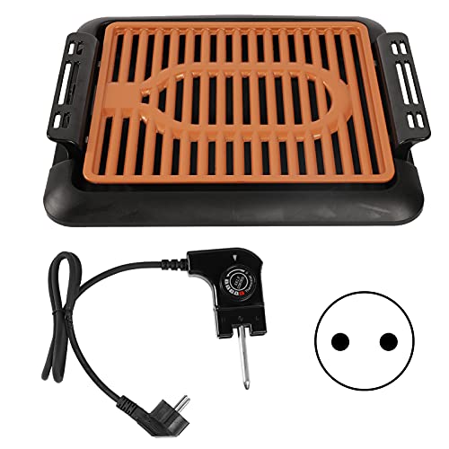 Mtlavish Electric Grill Pan Haushalt Innenräume im Freien Grill -Spießspießmaschine mit konstantem Temperaturregelsystem und fünf Geschwindigkeitsthermostatschalter für Mtlavish Electric Grill Pan Haushalt Innenräume im Freien Grill -Spießspießmaschine mit konstantem Temperaturregelsystem und fünf Geschwindigkeitsthermostatschalter für von Mtlavishness