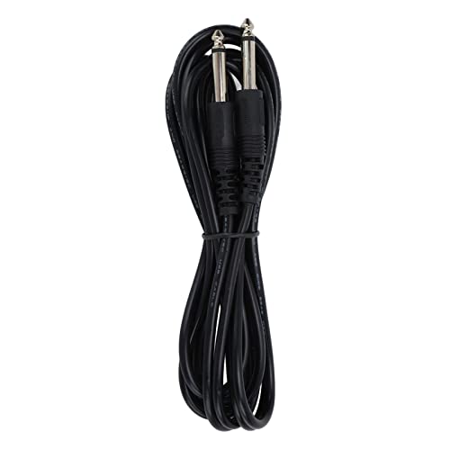 Mtlavish Gitarre Amp Kabelfirma und ordentliche Verbindung Real Sound Quality Verschiedene Instrumente Nutzung 3 Meter Kupfer Schwarz (Straight Head) von Mtlavishness