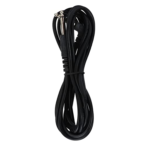 Mtlavish Gitarre Amp Kabelfirma und ordentliche Verbindung Real Sound Quality Verschiedene Instrumente Nutzung 3 Meter Kupfer Schwarz (Straight Head and Angled Head) von Mtlavishness