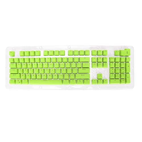 Mtlavish PBT 106 Tasten benutzerdefinierte Schlüsselkaps für mechanische Tastatur mit Zwei Farbeinspritzformlicht -Getriebe OEM -Höhe für die meisten 61 87 104 Tasten Tastaturen (Green) von Mtlavishness