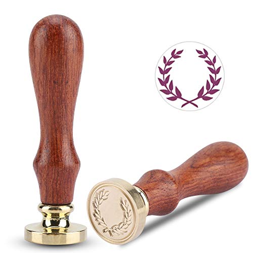 Mtlavish Premium Holzversiegelungswachs mit abnehmbarem Messing für eine personalisierte Note für Hochzeitsfeiereinladungen und Handwerksprojekte aus Holz und Messing, die (Pflanzen: 091) von Mtlavishness