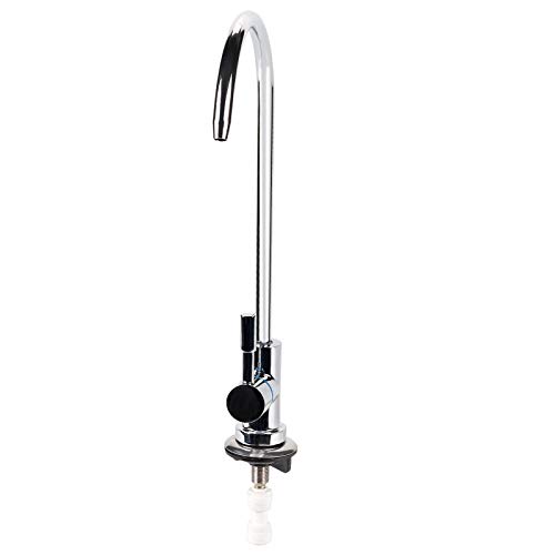 Mtlavish RO -Wasserhahn umgekehrter Osmose -Reinigungsfiltration hoher Qualität und rotierbarer Trinkarmatur für das Rückwärtssystem mit 31 cm Gesamthöhe 13 cm Sput von Mtlavishness