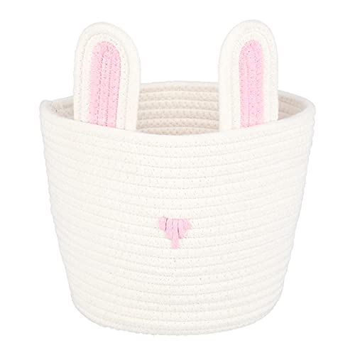 Mtlavish Small Bunny Storage Basket robuste und schöne für die Hauseinrichtung ideal für Schlafzimmer Badezimmer Wohnzimmer Büro -Bücherregal und Kinderzimmer mit von Mtlavishness