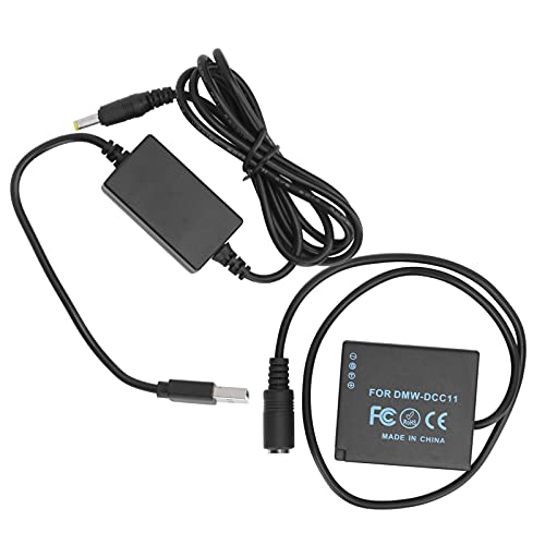 Mtlavish USB an DMWDCC11 Full Decoding Dummy -Akku für mehrere Kamera -Modelle, die die Arbeitszeit verlängern und die Sicherheit mit mehreren Schutzdaten für USB 5V 5,5 V von Mtlavishness