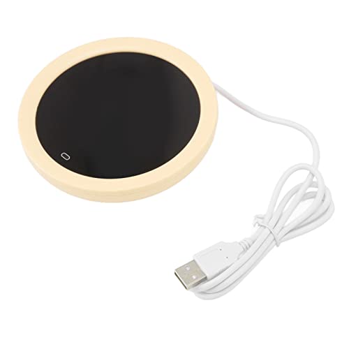 Mtlavish USB mit elektrischem Schalter und 55 Celsius -Gradtemperatureinstellungen ideal für Büroverbrauch ca. 160 g 10W 115 x 95 x 23 mm Tasse Heizplatte und 100 cm Netzkabellänge (Gelb) von Mtlavishness