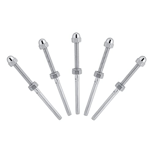 Mtlavishness 10pcs Edelstahl -Gewindespanner -Bolzenende ideal für das Kabelgeländersystem und robust für Innen- und Außenanpassungen für /8 -Zoll -Einzelstrangkabel mit 6 2 -mm Mtlavishness 10pcs Edelstahl -Gewindespanner -Bolzenende ideal für das Kabelgeländersystem und robust für Innen- und Außenanpassungen für /8 -Zoll -Einzelstrangkabel mit 6 2 -mm von Mtlavishness