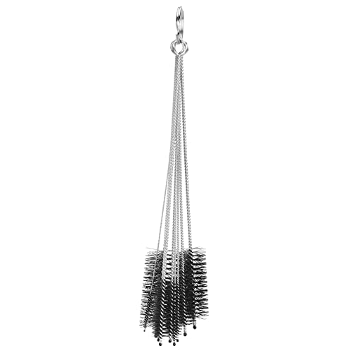 Mtlavishness 10pcs Kaffeemaschine Pinsel Reiniger Set hoher Dichte Nylon und Edelstahl ideal für Flaschen Flaschen Aquariumglasrohre Rohre Plastikschläuche und Strohhalme mit von Mtlavishness