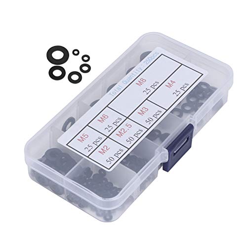 Mtlavishness 250pcs nylon flaches wascher assortment kit hochqualität ideal für den täglichen hardware mit 7 verschiedenen Größen M2 M2,5 m3 m4 m5 m6 m8 in Mtlavishness 250pcs nylon flaches wascher assortment kit hochqualität ideal für den täglichen hardware mit 7 verschiedenen Größen M2 M2,5 m3 m4 m5 m6 m8 in von Mtlavishness