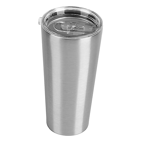 Mtlavishness 30oz Doppelwand Edelstahl Reisebecher Haltet die Getränke heiß oder kalt für Stunden ideal für Bürostraßen Camping -Wandern und Picknicks Silber Farbe ca. 22 x 10 x 7 von Mtlavishness