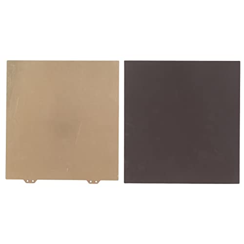Mtlavishness 3D Printer Build Plate Gold Powdered 10.4in Long 9.8in Wide Easy to Install Steel Plate for Vyper Repair Replacement (Gold Steel Plate with Magnetic Sticker) von Mtlavishness