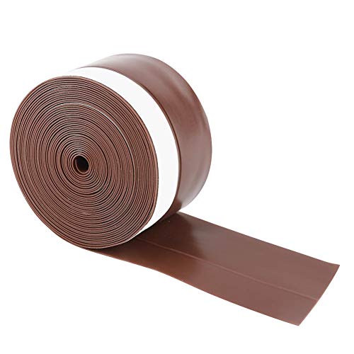 Mtlavishness 5m Selbstkleber Türfenster Windverhütung Versiegelungsstreifen aus Silikonkautschukkälte und Wärme -Verarmung und für Türen und Schränke weiß 45 mm breit 186 20 g (Braun) von Mtlavishness