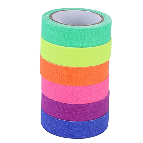 Mtlavishness 6pcs Kleber fluoreszierender Baumwollkleiderband ideal für die Performance der Heimdekoration und Warnungen mit 6 Farben Matt Hervorragende Haftung und gute Leistung Mtlavishness 6pcs Kleber fluoreszierender Baumwollkleiderband ideal für die Performance der Heimdekoration und Warnungen mit 6 Farben Matt Hervorragende Haftung und gute Leistung von Mtlavishness