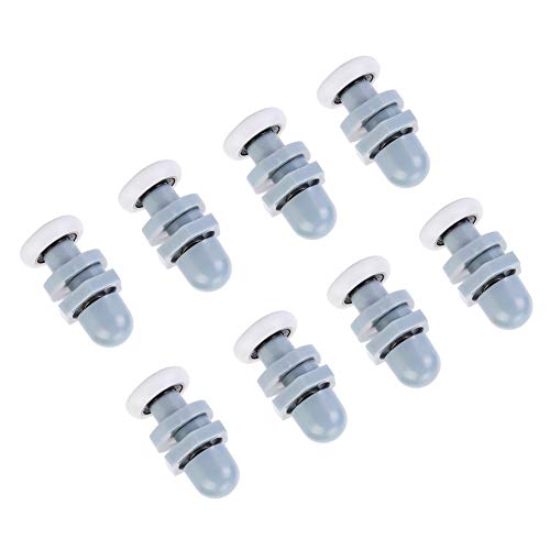 Mtlavishness Kunststoff Schiebetür verschleißt still und Beweis für Badezimmer glastüren mit optionalen Rollen durchmessern von 20mm 23mm und 25mm (25mm) von Mtlavishness