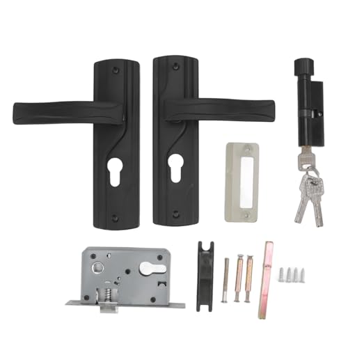 Mtlavishness Mangan Stahl Silent Bearing Tür Schließ Set mit Schlüssel Ideal für Heim Schlafzimmer Türschlösser Bruttogewicht 920g anwendbare Tür Dicke 3,5 5cm von Mtlavishness