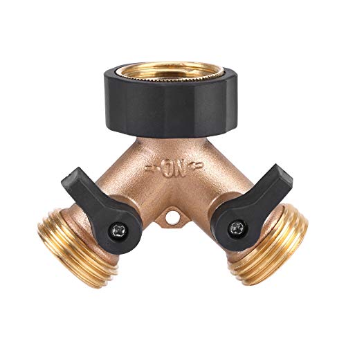 Mtlavishness Messing hahn Adapter 2-Y-Form Messing Material teilt sich unabhängig auf Off-Ventil Haus Gartenarbeit Waschen 3 4 3 4 4 Optional (Amerikanischer Thread) von Mtlavishness