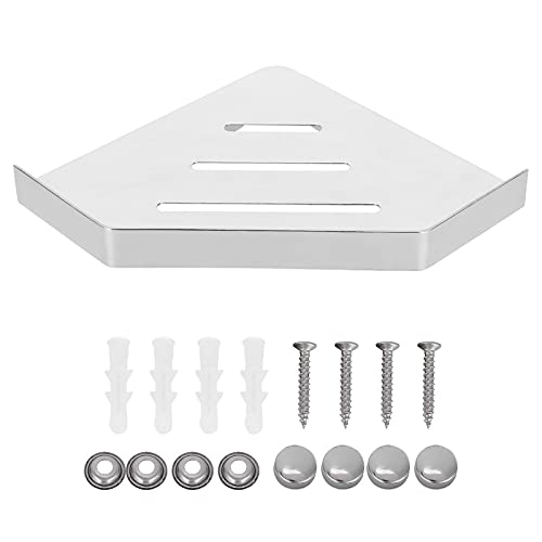 Mtlavishness Wand montierte Dusche Eck Regal Halter Halter für Badezimmer Edelstahl Hohl Design Kanten Sparen Sie Platz (Punched Style) von Mtlavishness