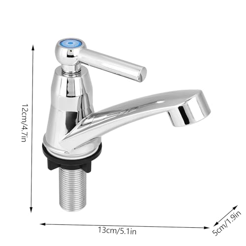Mtlavishness abs Kunststoff Einer kaltes Wasserhahn Hochwertig sparen bequeme Grip Schnelle Installation für Badezimmerbecken Spülbecken mit G1 2 20 -mm -Fadenverbindung (One word G1/2) von Mtlavishness