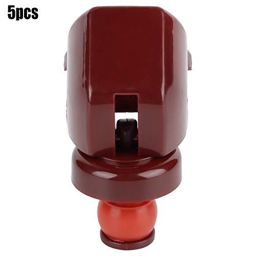 Mtlavistische Premium -Flaschen -Stopper Enge Konservierungen für geöffnete Flaschen mit Kunststoff -Silikonmaterial in Rot oder Farbgröße ca. 8 4 cm 5 Stück Set (Rot) von Mtlavishness