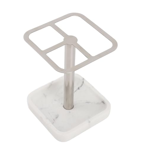 Mtlavistische Zahnbürstenhalter rostfeste 304 Edelstahl Zahnpasta -Aufbewahrungsständer Platz sparen für Badezimmer Silber ohne Bohrung Multifunktionales Design passt zu (Silber) von Mtlavishness