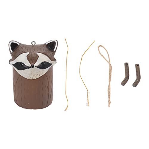 Mtlavistische rustikale hängende Tierwind -Glockenspiele Hand aus lebensechter Form und Exquisite Verarbeitung für Gärten Hinterhöfe Bäume und Blumenbeete ca. 198g (D Red Panda) von Mtlavishness