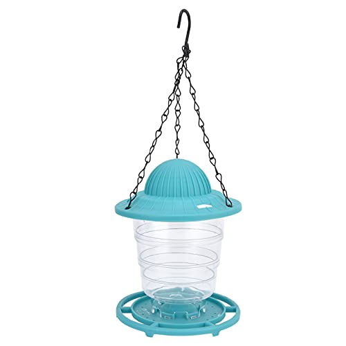 Mtlavistische schöne pavillonförmige transparente hängende Vogelhäuschtagne mit breiter Öffnungsbedeckung ideal für Terrassengärten und vordere Veranden aus stabilem Plastikgrau (Blau) von Mtlavishness