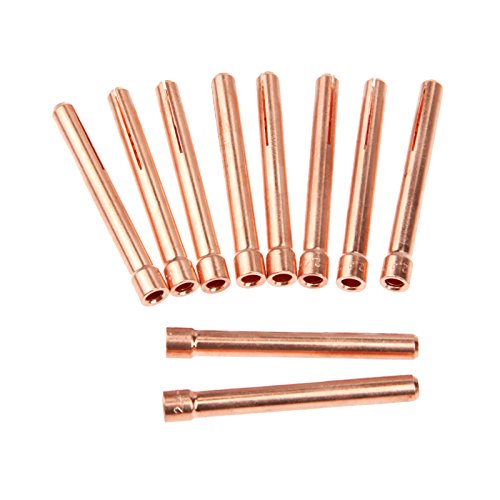 Mtsooning 3/32 Zoll WIG-Spannzangenspitzen und -körper-Set, 10 Stück, 2,4 mm, Ersatz für WP17-26 WIG-Taschenlampen-Serie von Mtsooning