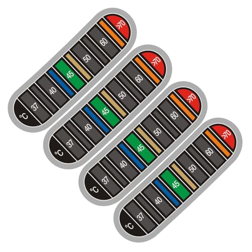 2pcs Klebstoff Thermometer Streifen Für Milchflaschen Farbtemperatur Display Aufkleber Kaffeetasse Aufkleber Verfärbung Wiederverwendbar 2pcs Klebstoff Thermometer Streifen Für Milchflaschen Farbtemperatur Display Aufkleber Kaffeetasse Aufkleber Verfärbung Wiederverwendbar von Mtucegi