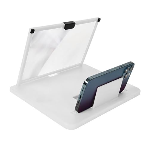 3D Magnifier Projektor Bildschirmvergrößerung Mobiltelefonvergrößerte Bildschirmhalterung Telefon Bildschirmverstärker Ständer Lupe Glas von Mtucegi