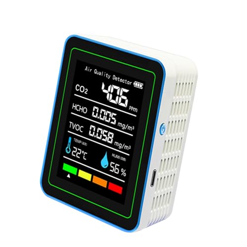 5 In 1 Luftqualitätsmonitoren CO2 Monitore Temperaturformaldehyd Detektor Feuchtigkeit Luftqualität Tester Luftmonitore 5 In 1 Luftqualitätsmonitoren CO2 Monitore Temperaturformaldehyd Detektor Feuchtigkeit Luftqualität Tester Luftmonitore von Mtucegi