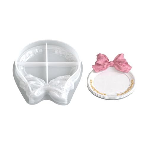 Einzigartige Silikonform Party Serving Tablett Formen Bogenknoten Themenplattenform Textur Geeignet Für Home Decoration Bowknot Tablett Formform von Mtucegi