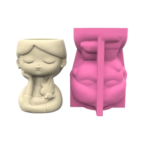 Künstlerisches Silikon Pflanzer Schimmel Wiederverwendbares Handwerkswerkzeug Für Harz Zement Kreation Mädchen Themen Blumentöpfe Machen Schimmel Kinderfreundliche Gartenhandwerksform Schimmelpilze Künstlerisches Silikon Pflanzer Schimmel Wiederverwendbares Handwerkswerkzeug Für Harz Zement Kreation Mädchen Themen Blumentöpfe Machen Schimmel Kinderfreundliche Gartenhandwerksform Schimmelpilze von Mtucegi