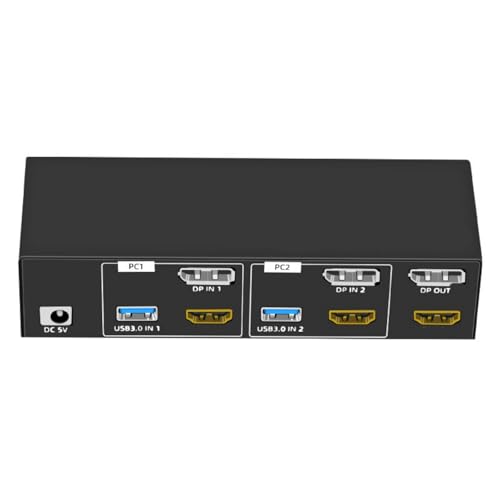 Mtucegi 8K HDTV KVM Switcher 2 Monitore 2 Computer 8K@60Hz Monitore KVM Switcher Mit 4 USB3.0 Für Tastaturmausdrucker Mtucegi 8K HDTV KVM Switcher 2 Monitore 2 Computer 8K@60Hz Monitore KVM Switcher Mit 4 USB3.0 Für Tastaturmausdrucker von Mtucegi