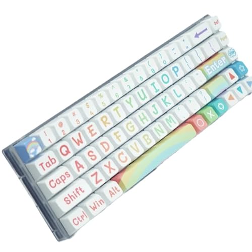 Mtucegi Regenbogenschlüsselkaps PBTS Farbstoff Sublimationsprozess KeyCap 125Key MDAS Höhe Für Mechanische Tastaturen Installation Mtucegi Regenbogenschlüsselkaps PBTS Farbstoff Sublimationsprozess KeyCap 125Key MDAS Höhe Für Mechanische Tastaturen Installation von Mtucegi