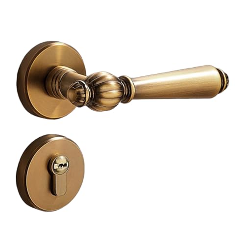 Mtucegi Stilvolles Türgriff-Set aus Metalllegierung, sicheres Türschloss-Systeme, Türbeschläge-Set, Design für moderne Häuser, Innenräume, stilvolle Türknäufe von Mtucegi