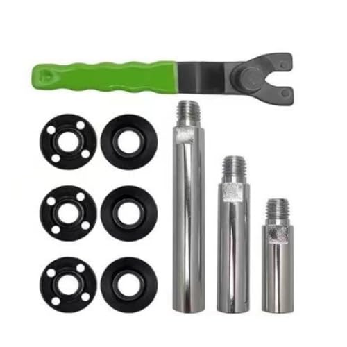 Plattenstahlwinkel Mühle Verlängerungswelle Einstellbarer Schraubenschlüssel Set/10pcs Zubehör Für Verbesserung Der Werkzeug Reichweite Werkzeug von Mtucegi