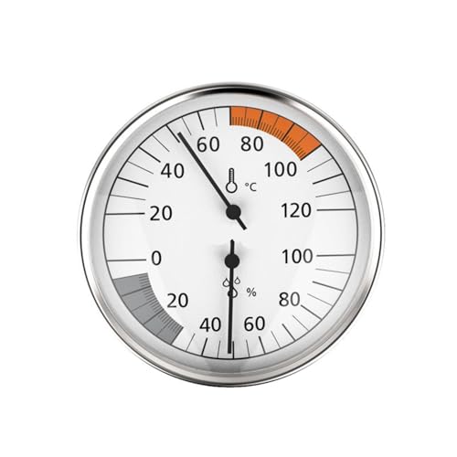 Präzise Technische Wandmontage Sauna Thermometer Und Hygrometer Mit Klarer Glaslinse Für Hochtemperaturumgebung Dampfbaumthermometer von Mtucegi