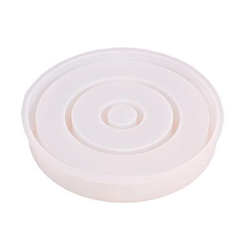 Runde Kerzenlestick Silikonform Gips Gips Formlippenstifthalter Tablett Für Schmuck Organizer Home Basteldekor Runde Kerzenhalter von Mtucegi