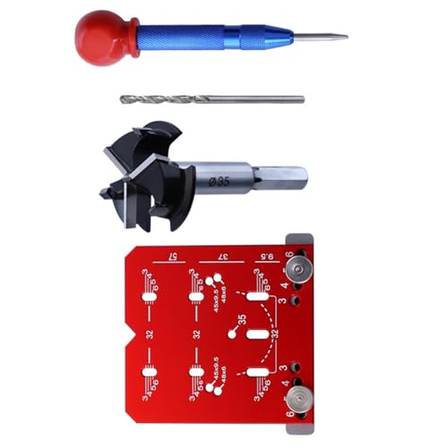Tragbarer Aluminium 35 Mm Scharnier Scharnier Mit Einstellbarer Handbuch Und Markierungsskala Für Präzise Kabinettstür Installation Hochfestes Scharnierausrichtungswerkzeug von Mtucegi