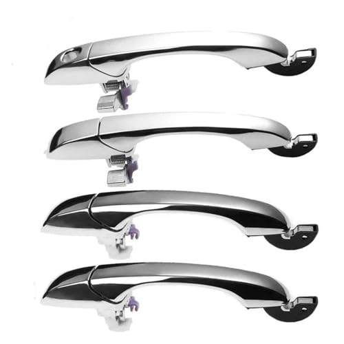 Mtuqvma Exterieur Auto Türgriff Für Chrysler Für 300 Für 300C 2005-2010 Äußere Außentür Griff 4589009AG 5065801AG 5065800AG(4PCS) von Mtuqvma