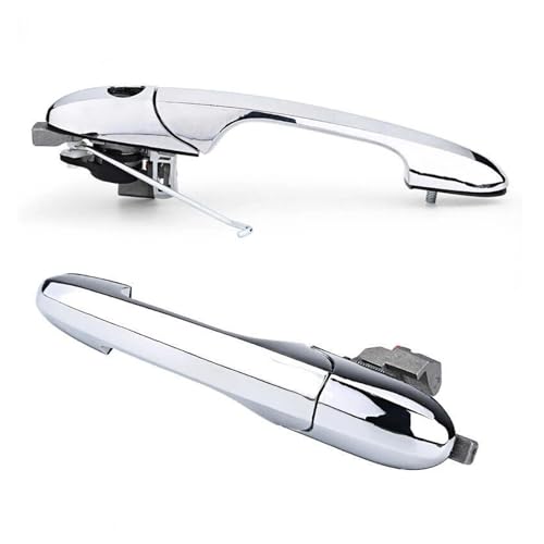 Mtuqvma Exterieur Auto Türgriff Für Fiat Für 500 2007-2020 Passagier Links Oder Rechts Seite Chrom Äußere Tür Griff 735592026 735592012(2pcs) von Mtuqvma