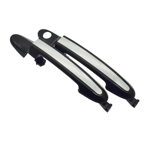 Mtuqvma Exterieur Auto Türgriff Für Hyundai Für Santa Für Fe 2007-2012 Vorne Hinten Links Rechts Außerhalb Tür Griffe Chrom & Schwarz 82651-2B000(Front Pair) von Mtuqvma