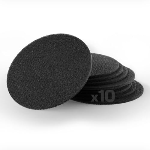 Mtutu 10 Stücke 35ppi Aktivkohlefilter - 155mm Rund Universal Kohlefilter - Ersatz Fettfilter & Geruchsfilter für Umluftbetrieb in Tragbaren Dunstabzugshauben - Zubehör für Mini-Dunstabzugshaube von Mtutu