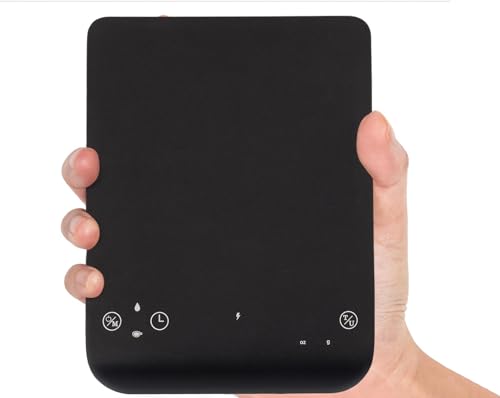 Muaket Wiederaufladbare Kaffeewaage mit Timer, 0,1g/3kg Espresso Waage mit Touch-Sensor-Taste für Espresso und Pour-Over, Tragbare Digitale Küchenwaage mit TARA-Funktion und automatischer Zeitmessung Muaket Wiederaufladbare Kaffeewaage mit Timer, 0,1g/3kg Espresso Waage mit Touch-Sensor-Taste für Espresso und Pour-Over, Tragbare Digitale Küchenwaage mit TARA-Funktion und automatischer Zeitmessung von Muaket