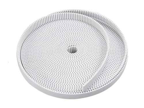 1 Stück 2/5/10 Meter Trapez T5 Offener Synchronriemen Breite 10/12/15/20/25/30 mm Polyurethan Stahl PU T5 Offener Zahnriemen 3D-Drucker(10Meters,10mm) von Muarted