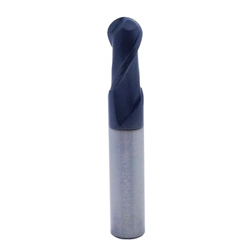 1pc R6 * 75 * 12D Echt HRC45 2 Flöten Hartmetall Legierung Ball Nase Ende Mühle Fräser CNC Router Bit von Muarted
