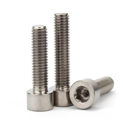 Muarted 10 Stück M4 / M5 / M6 DIN912 GR2 Titan-Innensechskantschrauben(M4x15) von Muarted