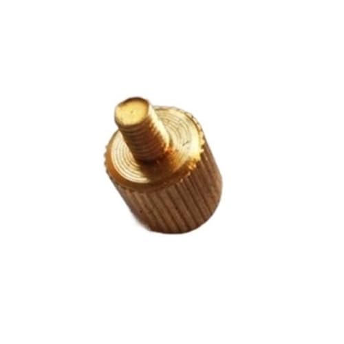 Muarted 2/5 Stück M3/M4/M5/M6 Messing Hand Twist Rändelschraube Schraube Dekoration Schraube(M3x10 5Pcs) von Muarted