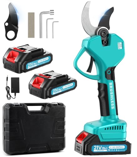 Akku Astschere Akku Gartenschere, Max 50MM Professionelle Elektrische Gartenschere mit LCD-Display & 2x 21V 2000mAh Batterien,6-12 Arbeitsstunden,900W Bürstenlosem Motor für Gartenarbeit, Obstbäume Akku Astschere Akku Gartenschere, Max 50MM Professionelle Elektrische Gartenschere mit LCD-Display & 2x 21V 2000mAh Batterien,6-12 Arbeitsstunden,900W Bürstenlosem Motor für Gartenarbeit, Obstbäume von MuatCtarom