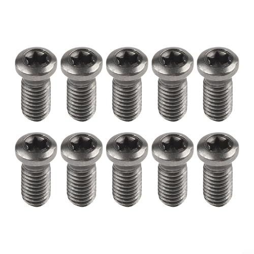 10 Stück Torx-Schrauben M2 M2 5 zur Verwendung mit Hartmetallklingen an CNC-Drehmaschinen-Werkzeugen, geeignet für mechanische und CNC-Geräte (M5 x 12 mm) von MuchLuckystar